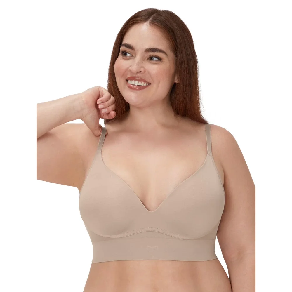 Maidenform Pure Comfort Natural Lift Wireless Bra XL Evening Blush DM2316